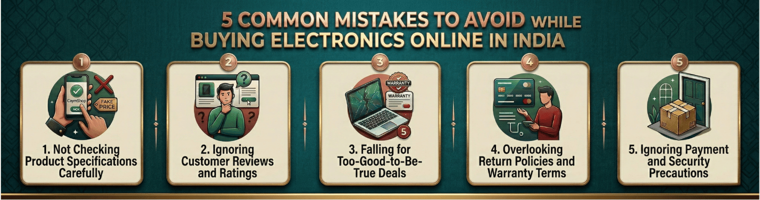 5 Common Mistakes to Avoid While Buying Electronics Online in India